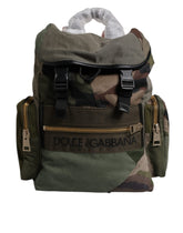 Dolce & Gabbana Military Green Patchwork Travel Backpack Bag -   -  Dolce & Gabbana.